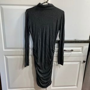 Halogen S Long Sleeve Midi Dress
